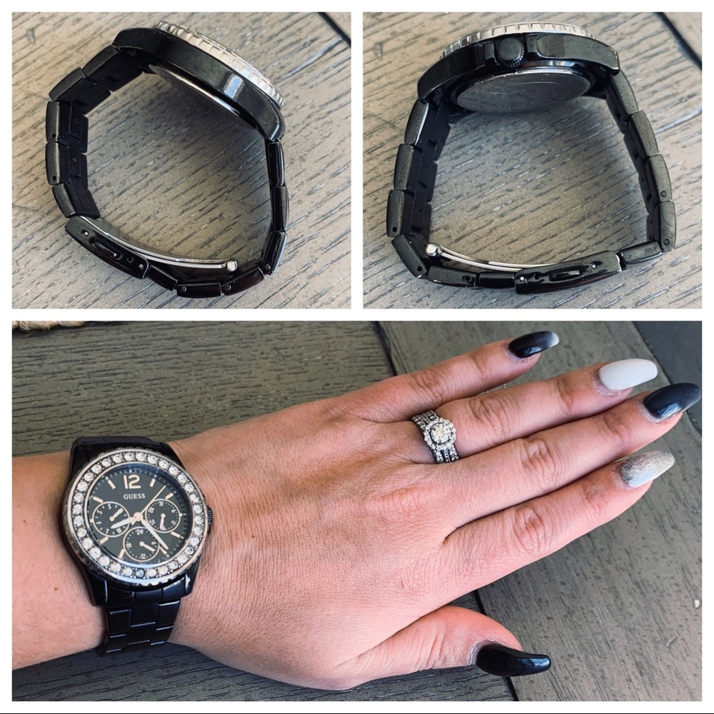 Guess Black And Crystal Multi-Function Watch - image 6